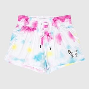 GOAT USA Women’s Relaxed Small Tie-Dye Drawstring Athletic Shorts
